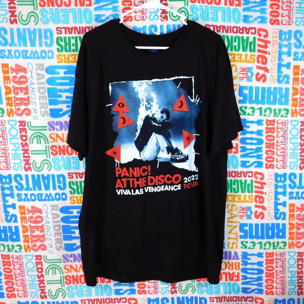 Panic At The Disco Viva Las Vengeance Tour 2022 T Shirt Size XL Double Sided